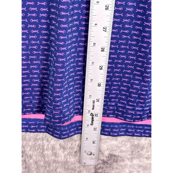 Donald Ross Polo Shirt XL Mens Fish Bone Pattern Performance Golf - Picture 6 of 8